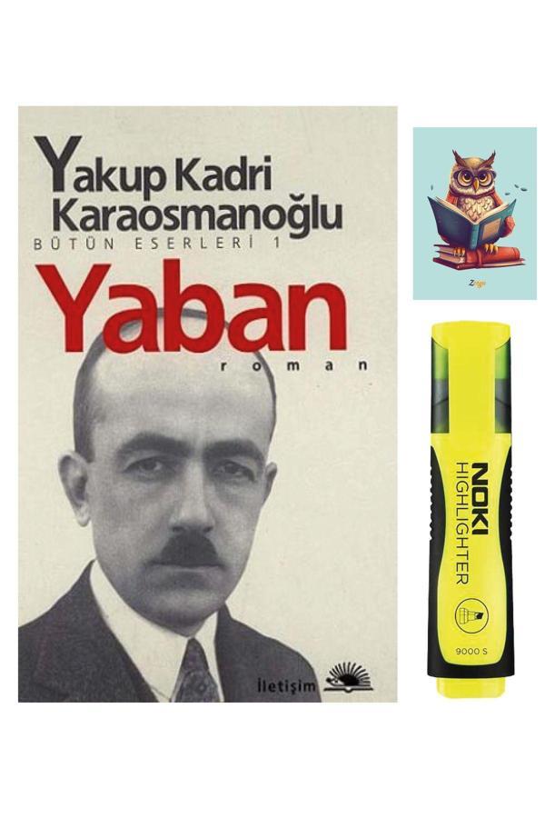 İletişim Yayıncılık Yaban - Yakup Kadri Karaosmanoğlu - 9789754700060 - Sarı Fosforlu Kalem - Defterli Seti - İletişim Yayınları - Image 1