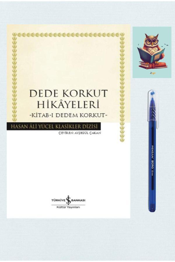 Türkiye İş Bankası Kültür Yayınları Dede Korkut Hikayeleri - Hasan Ali Yücel Klasikleri - 9786052954270 -Pensan Büro Mavi Tükenmez Kalem - İş Bankası Kültür Yayınları - Image 1