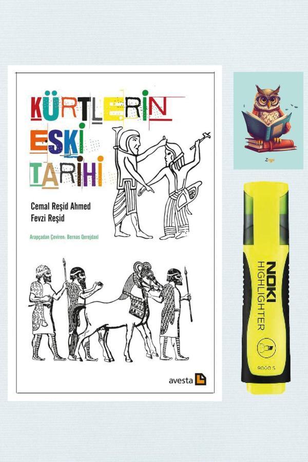 Avesta Yayınları Kürtlerin Eski Tarihi - Cemal Reşid Ahmed -Sarı Fosforlu Kalem- Not Defter Seti - Avesta Yayınları - Image 1