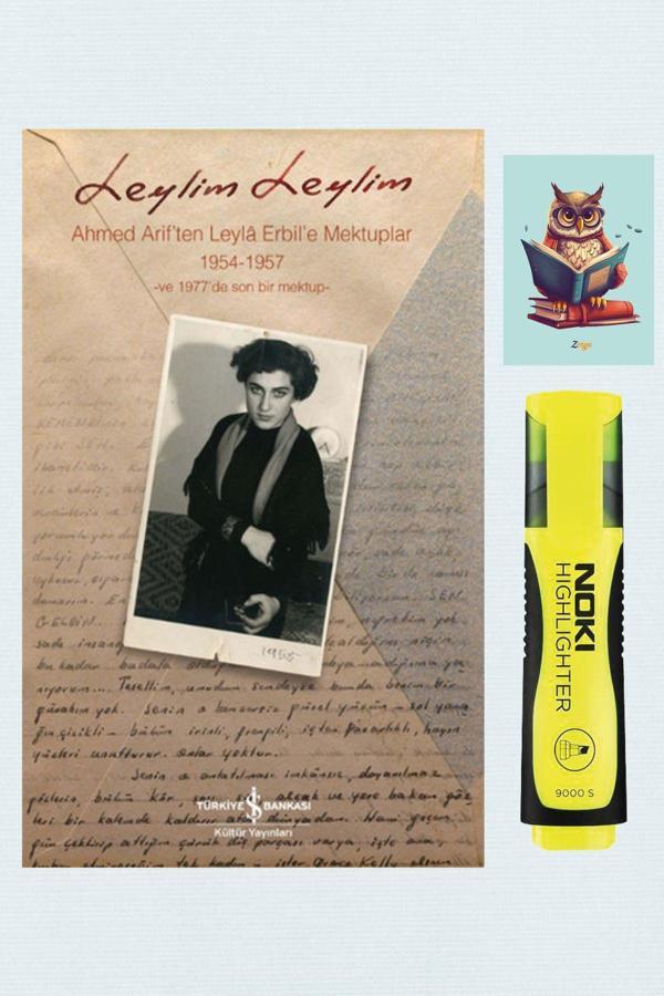 İş Bankası Kültür Yayınları Leylim Leylim - Ahmed Arif - Sarı Fosforlu Kalem - Not Defterli Seti - İş Bankası Kültür Yayınları - Image 1
