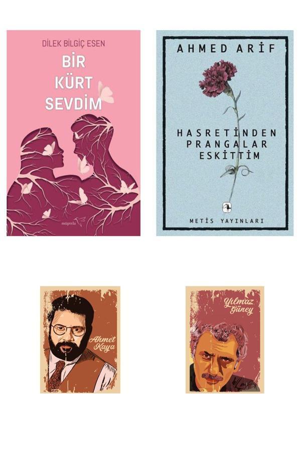 Dara Yayınları Bir Kürt Sevdim - Dilek Bilgiç Esen - Hasretinden Prangalar Eskittim - Ahmed Arif -(2 Not Defterli) - Dara - Image 1