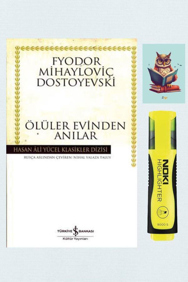 Türkiye İş Bankası Kültür Yayınları Ölüler Evinden Anılar - Dostoyevski - 9789944884044 - Sarı Fosforlu Kalem - Not Defterli Seti - İş Bankası Kültür Yayınları - Image 1
