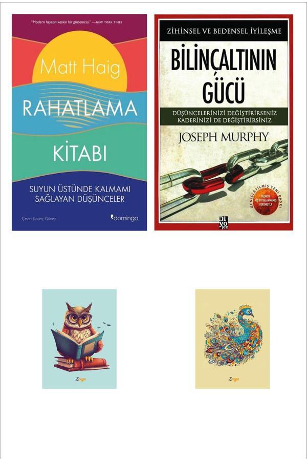 Dara Yayınları Bilinçaltının Gücü Joseph Murphy - Rahatlama Kitabı Matt Haig (2 Not Defterli) - Dara - Image 1