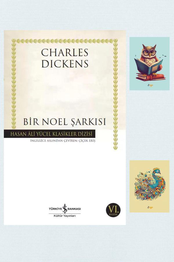 Türkiye İş Bankası Kültür Yayınları Bir Noel Şarkısı - Hasan Ali Yücel Klasikler - Charles Dickens - İş Bankası (2 Not Defterli) - İş Bankası Kültür Yayınları - Image 1