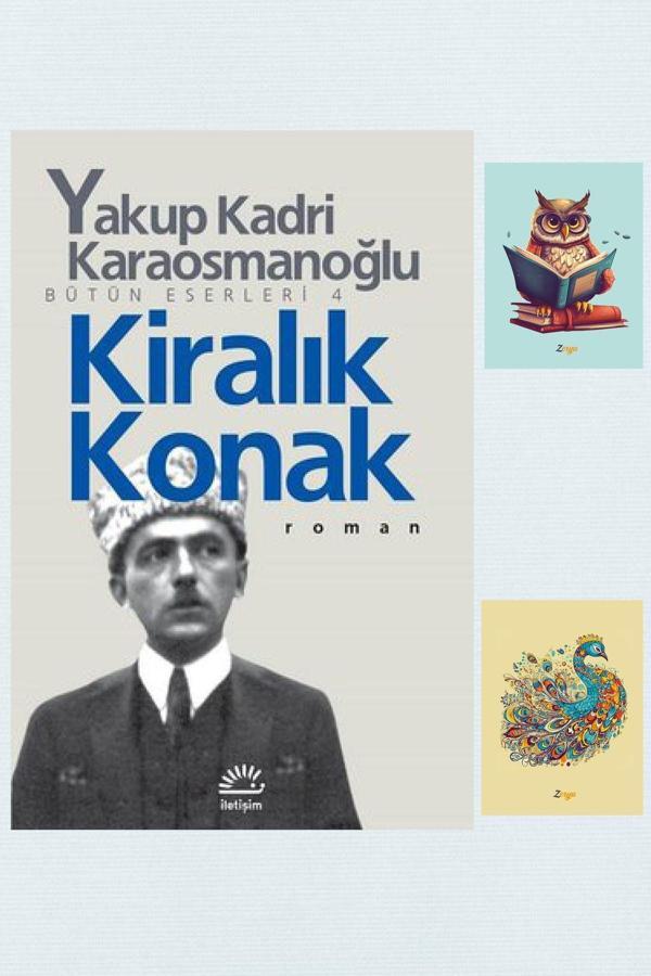 İletişim Yayıncılık Kiralık Konak - Yakup Kadri Karaosmanoğlu - Iletişim Yayıncılık - 9789754700084 (2 Not Defterli) - İletişim Yayınları - Image 1