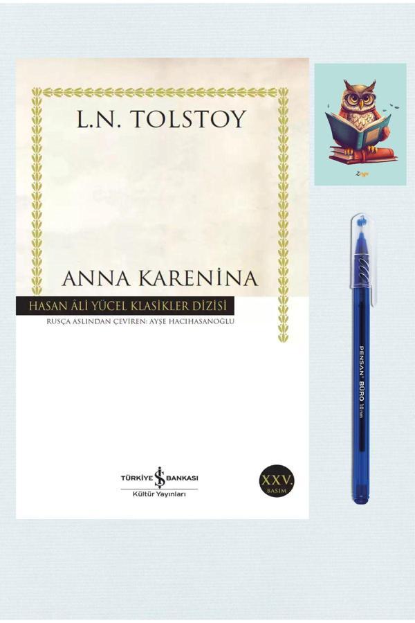 Dara Yayınları Anna Karenina - Hasan Ali Yücel Klasikleri - Tolstoy 9786053604099 Pensan Büro Mavi Tükenmez Kalem - Dara - Image 1
