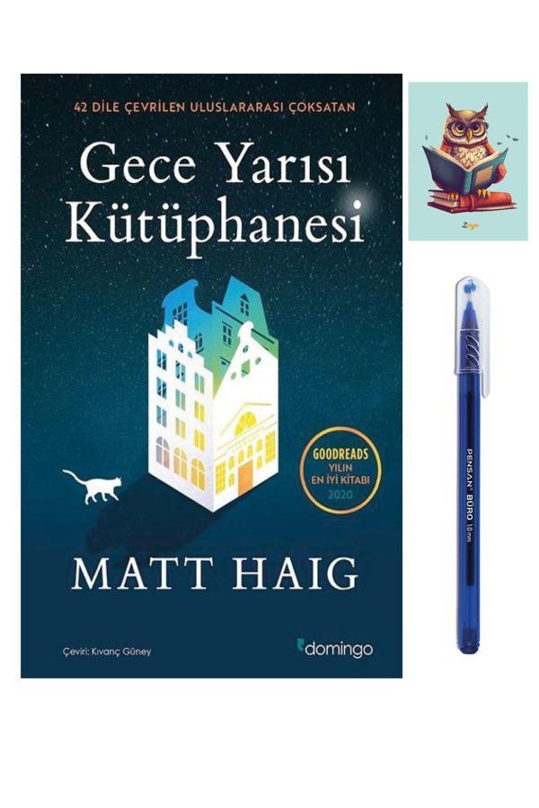 Dara Yayınları Gece Yarısı Kütüphanesi - Matt Haig 9786051981833 - Büro Mavi Tükenmez Kalem - Dara - Image 1