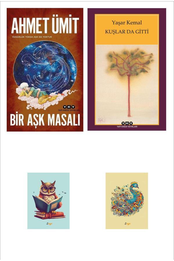 Dara Yayınları Ahmet Ümit Bir Aşk Masalı - Kuşlar Da Gitti - Yaşar Kemal (2 Not Defterli) - Dara - Image 1
