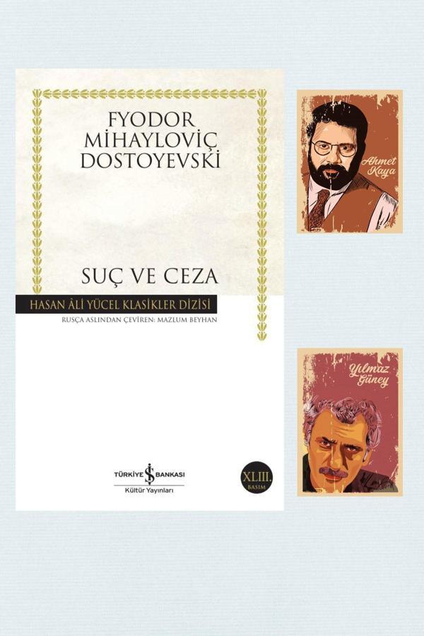 Dara Yayınları Suç Ve Ceza Romanı - Dostoyevski - Iş Bankası - Yılmaz Güney Ahmet Kaya Not Defterli Seti - Dara - Image 1