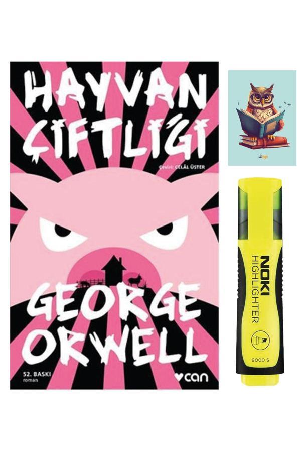 Dara Yayınları Hayvan Çiftliği 9789750719387 - George Orwell-Can Yayınları - Sarı Fosforlu Kalem - Defterli Seti - Dara - Image 1