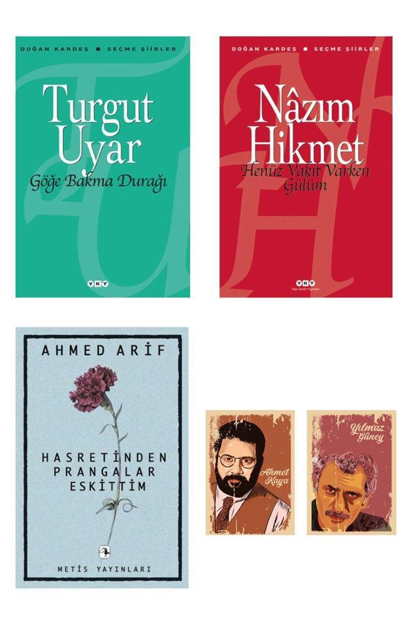 Dara Yayınları Hasretinden Prangalar Eskittim - Ahmed Arif - Henüz Vakit Varken Gülüm - Göğe Bakma Durağı Şiir Seti - Dara - Image 1