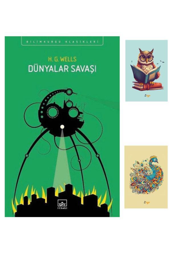 Dara Yayınları Dünyalar Savaşı - Wells 9786053757412 Ithaki Yayınları - Not Defterli Seti - Dara - Image 1