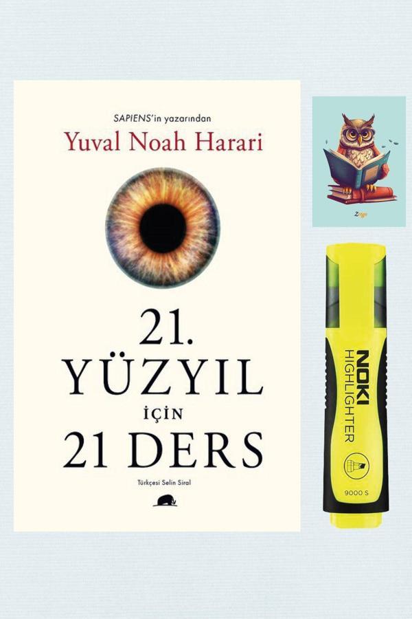 Kolektif Kitap 21.Yüzyıl İçin 21 Ders - Yuval Noah Harari - 9786052205082 - Sarı Fosforlu Kalem - Defterli Seti - Kolektif Kitap - Image 1