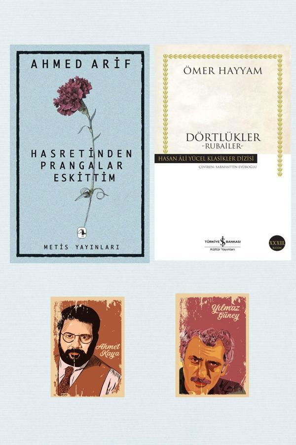 Dara Yayınları Hasretinden Prangalar Eskittim - Ahmed Arif - Dörtlükler - Rubaiyat - Ömer Hayyam Özel Şiir Seti - Dara - Image 1