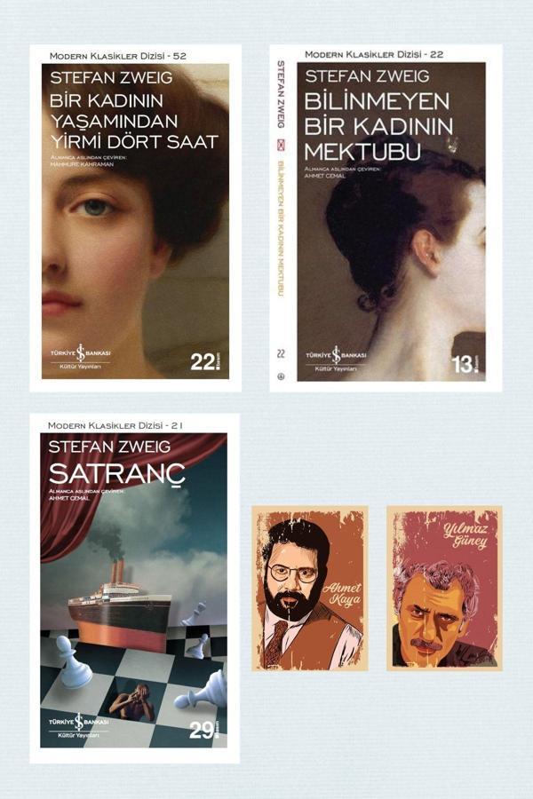 Dara Yayınları Satranç - Bir Kadının Yaşamından Yirmi Dört Saat - Bilinmeyen Bir Kadının Mektubu (2 Not Defterli) - Dara - Image 1