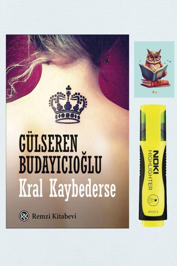 Dara Yayınları Kral Kaybederse - Gülseren Budayıcıoğlu - Remzi Kitabevi - Sarı Fosforlu Kalem - Not Defterli Seti - Dara - Image 1