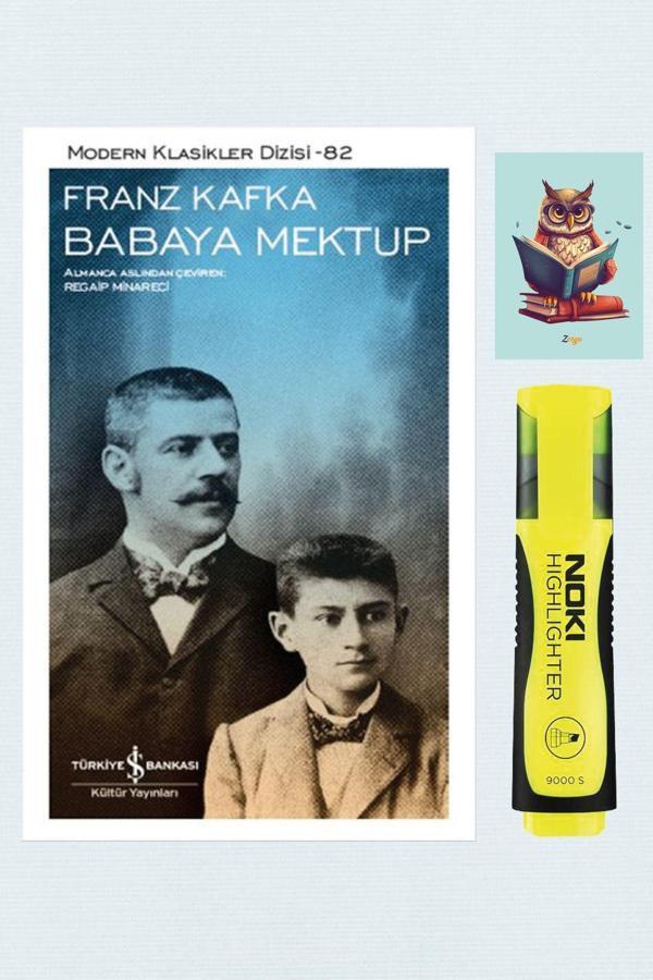 Dara Yayınları Babaya Mektup - Franz Kafka 9786053328322 İş Kültür Yayınları - Sarı Fosforlu Kalem - Defterli Seti - Dara - Image 1