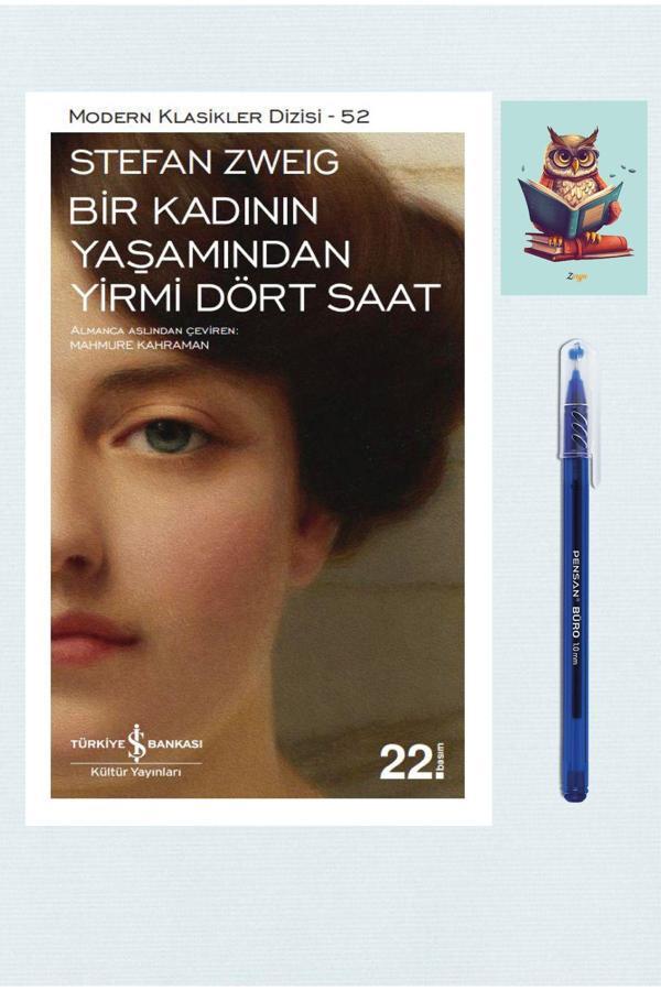 Dara Yayınları Bir Kadının Yaşamından Yirmi Dört Saat -Stefan Zweig 9786053324225 - Pensan Büro Mavi Tükenmez Kalem - Dara - Image 1