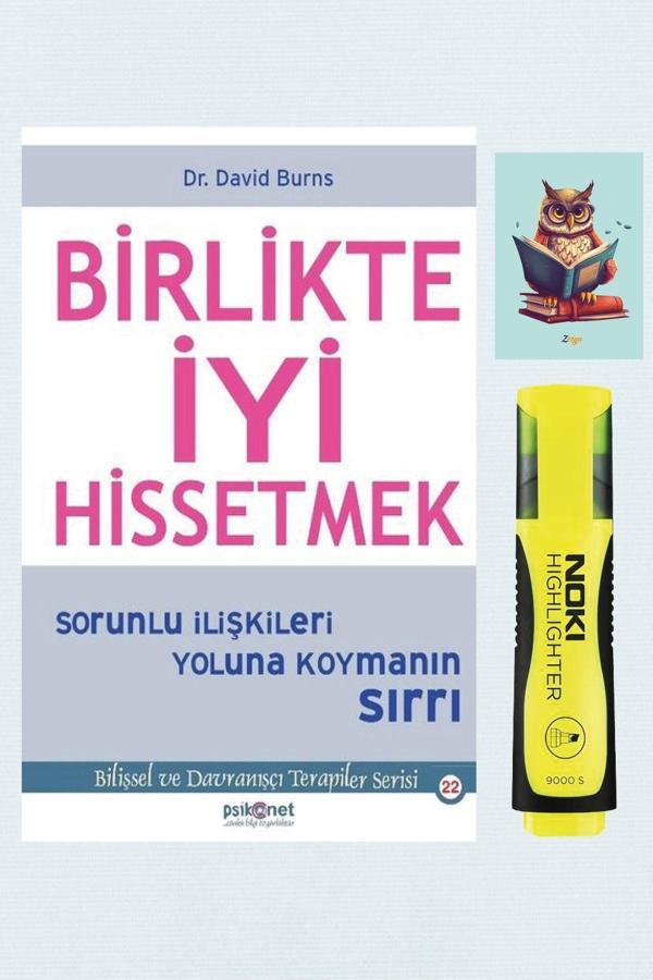 Psikonet Birlikte İyi Hissetmek - David Burns - 9786056865466 - Sarı Fosforlu Kalem - Not Defterli Seti - Psikonet - Image 1