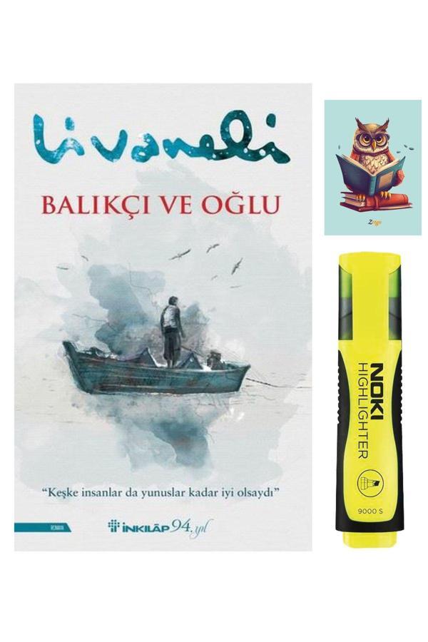 Dara Yayınları Balıkçı Ve Oğlu Romanı - Zülfü Livaneli 9789751042125 - Sarı Fosforlu Kalem - Not Defteri Seti - Dara - Image 1