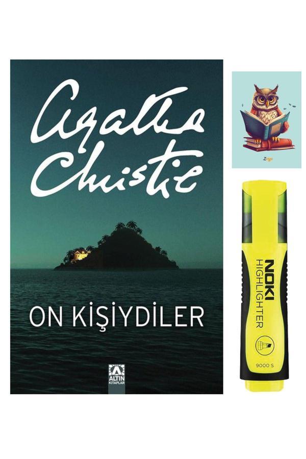Dara Yayınları On Kişiydiler (On Küçük Zenci) - Agatha Christie -Altın Kitaplar -Sarı Fosforlu Kalem -Defterli Seti - Dara - Image 1