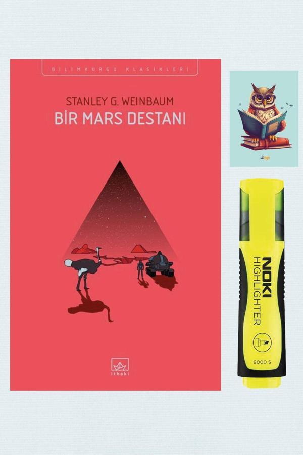 Dara Yayınları Bir Mars Destanı - Stanley G. Weinbaum 9786053758259 - Sarı Fosforlu Kalem - Defterli Seti - Dara - Image 1