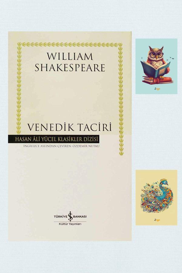 İş Bankası Kültür Yayınları Venedik Taciri - Hasan Ali Yücel Klasikleri - William Shakespeare 9786053604549 Not Defterli Seti - İş Bankası Kültür Yayınları - Image 1