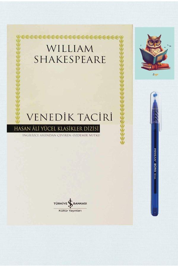 Türkiye İş Bankası Kültür Yayınları Venedik Taciri - Hasan Ali Yücel Klasikleri - Shakespeare (Kalem Ve Not Defterli) - İş Bankası Kültür Yayınları - Image 1