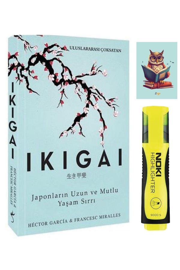 Dara Yayınları İkigai 9786052361450 - Hector Garcia - Indigo Kitap - Noki Sarı Fosforlu Kalem - Not Defterli Seti - Dara - Image 1