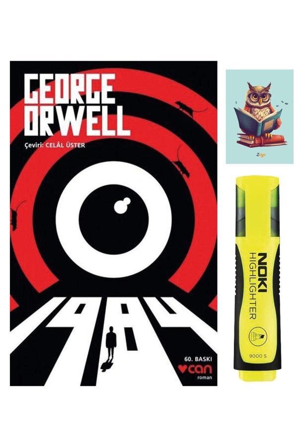 Dara Yayınları 1984 - George Orwell - Can Yayınları 9789750718533 - Sarı Fosforlu Kalem - Not Defterli Seti - Dara - Image 1