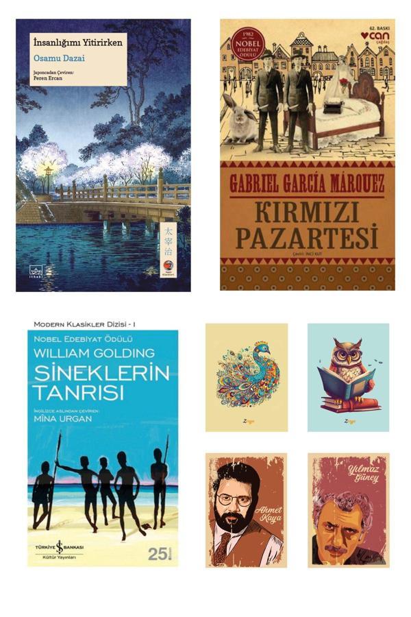 Dara Yayınları Çok Satılan Romanlar - Kırmızı Pazartesi -Sineklerin Tanrısı -İnsanlığımı Yitirirken (4 Defterli) - Dara - Image 1