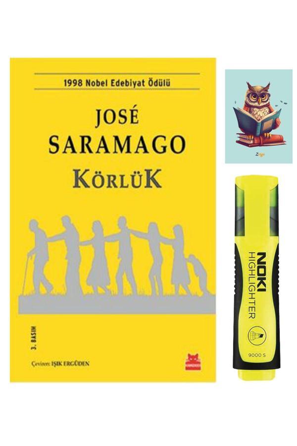 Dara Yayınları Körlük 9786052980811 - Jose Saramago - Kırmızı Kedi - Sarı Fosforlu Kalem - Not Defterli Seti - Dara - Image 1