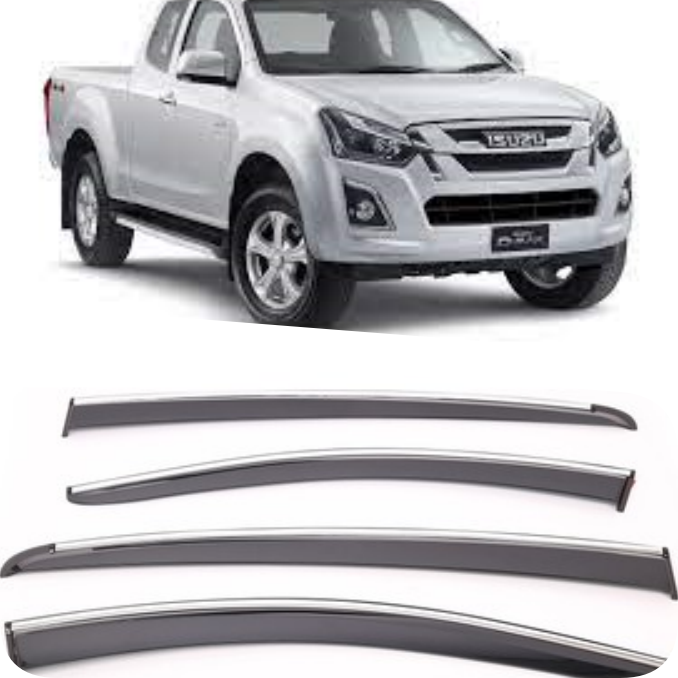 Isuzu Dmax Kromlu Cam Rüzgarlığı 2018-2023 arası Sunplex