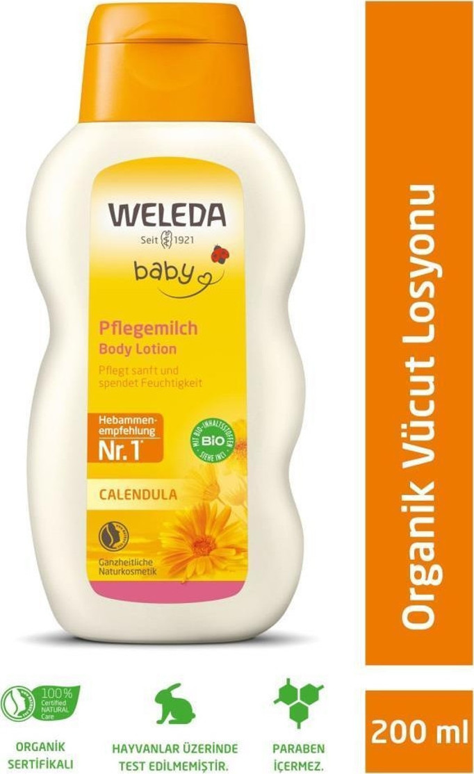 Weleda Baby Calendula Organik 200 ml Nemlendirici Vücut Losyonu