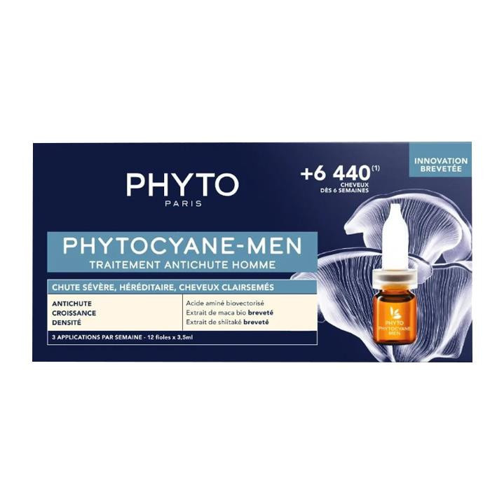 Phyto Phytocyane Men Saç Dökülme Karşıtı Bakım Serumu 12 Ampul x 3,5 ml