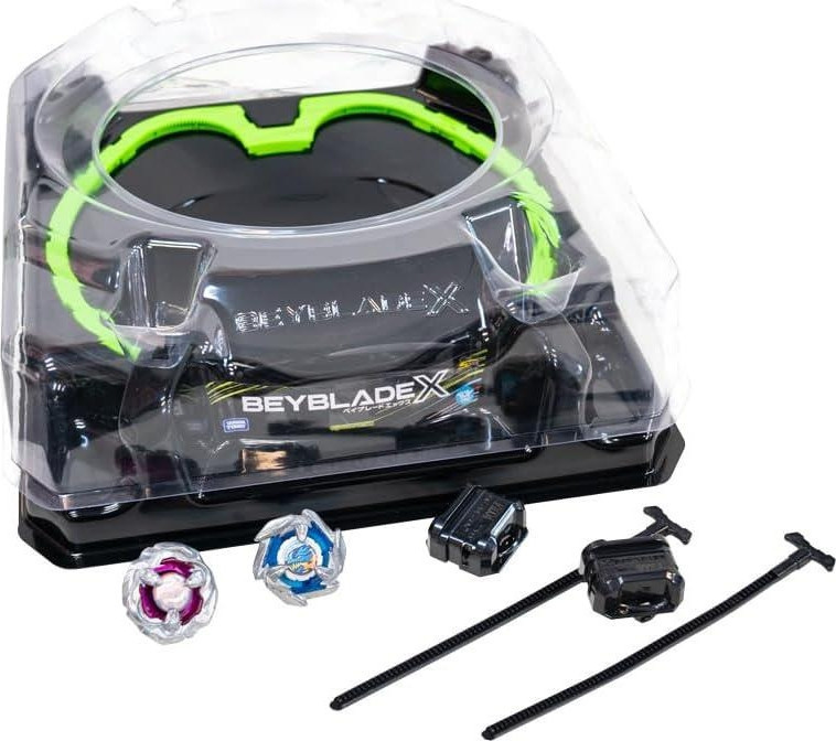Takara Tomy Beyblade X Xtreme Battle Set – Arena, 2 Top, 2