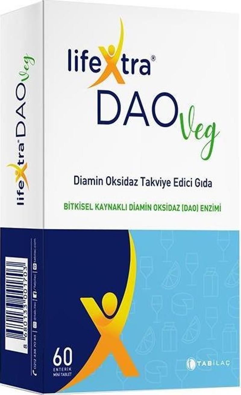 Daoveg Diamin Oksidaz Takviye Edici Gıda 60 Tablet