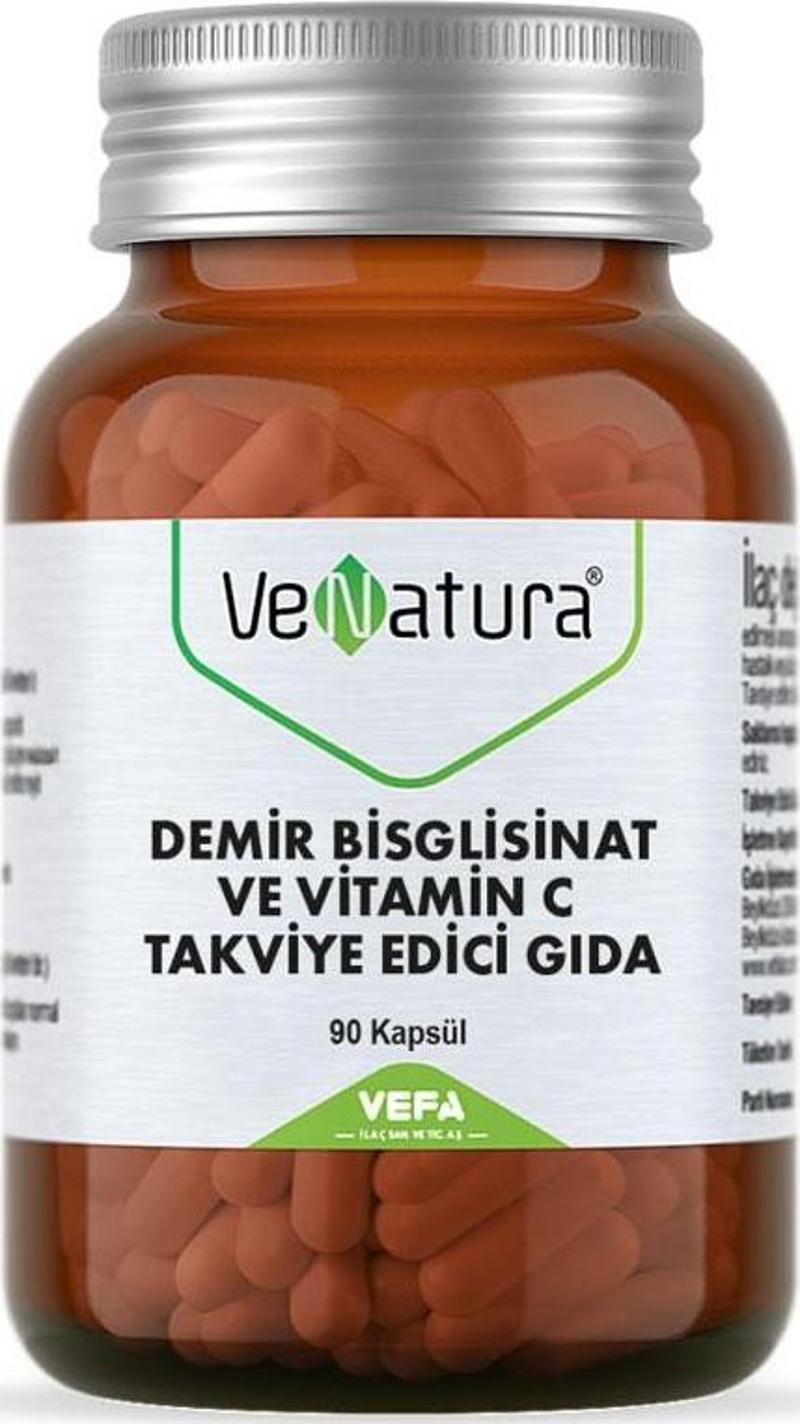 Demir Bisglisinat ve Vitamin C 90 Kapsül