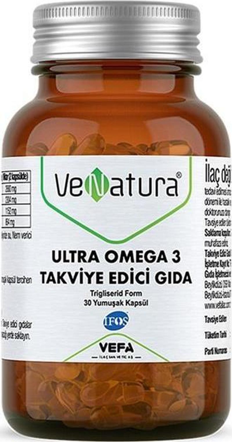 Ultra Omega 3 Takviye Edici Gıda 30 Kapsül