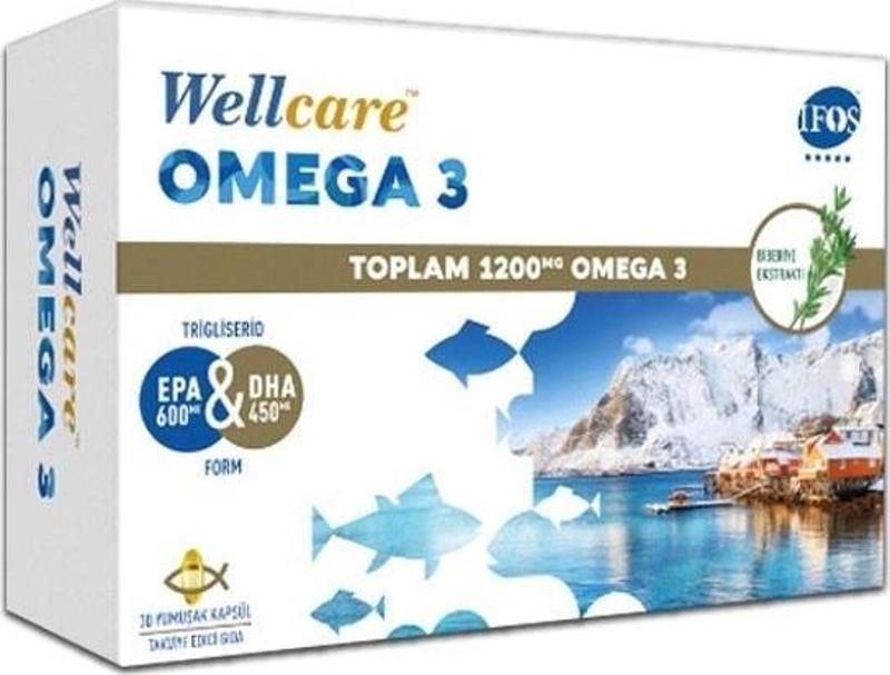 Omega 3 1200 mg Balık Yağı 30 Kapsül