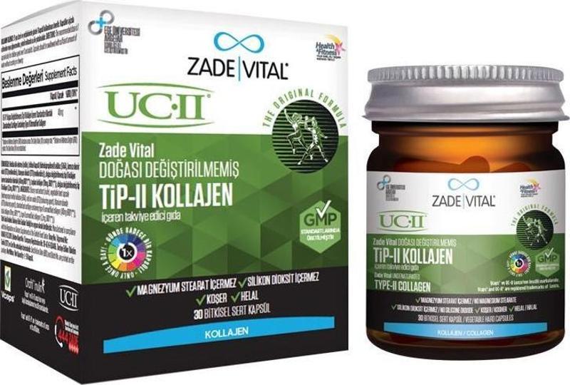 Tip 2 Collagen Takviye Edici Gıda 30 Bitkisel Sert Kapsül