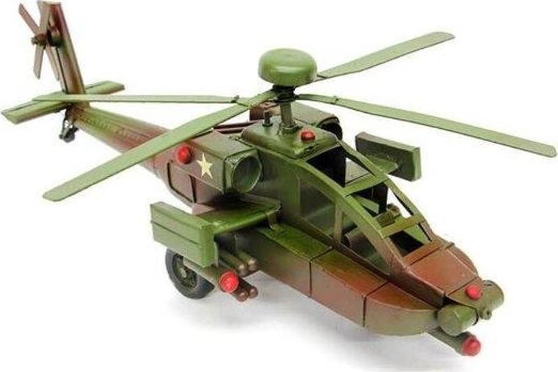 Dekoratif Metal Helikopter C0749