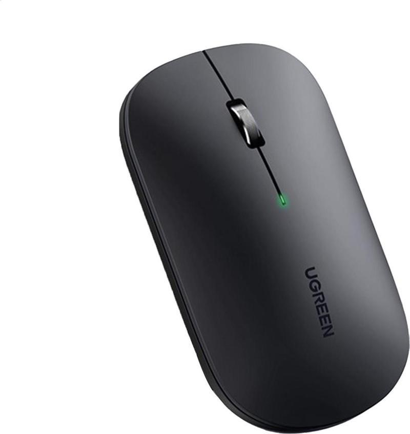 Çift Modlu 4000 DPI 2.4Ghz Kablosuz Bluetooth Mouse Siyah