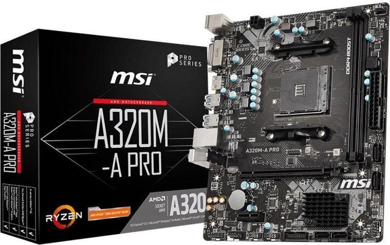 A320M-A Pro Amd A320 3200Mhz Ddr4 Matx Amd Anakart