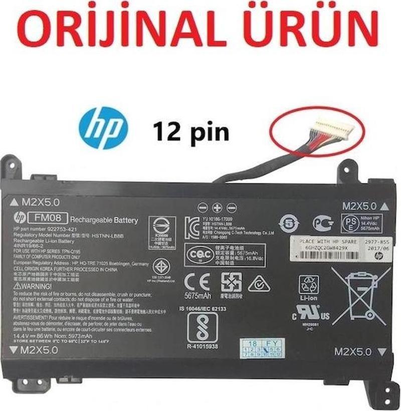 Hp Omen 17-an005nq 12 Pin Pil Batarya B-h48v1
