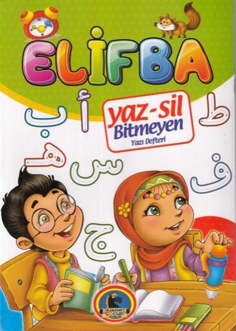 4E Defter Yaz-Sil Elifba Yeni Karatay Yayınevi