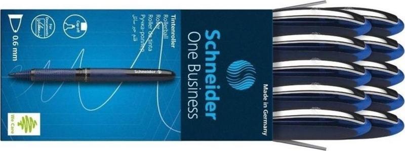 183003 Roller Kalem One Business 0.6 Mm Mavi Scr243 (10 Lu Kutu)