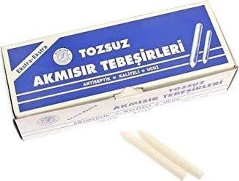 Tozsuz Tebeşir 100 Lü Beyaz (1 Koli 10 Paket 1000 Adet)