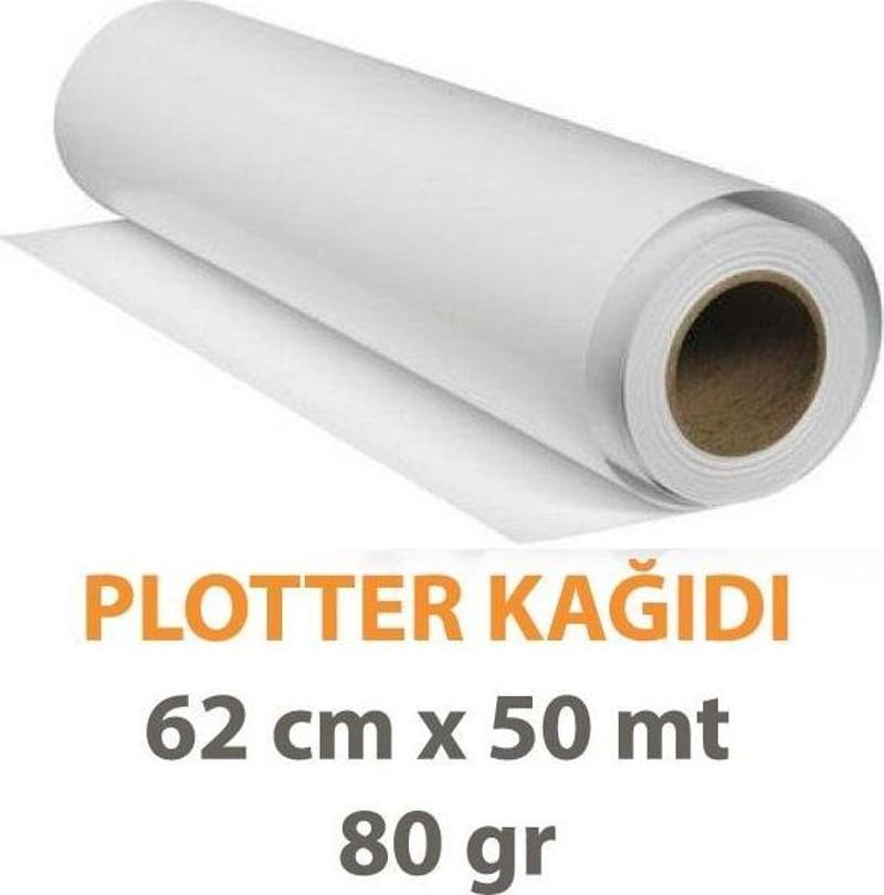 Plotter Kağıdı 62 Cm X 50 Mt 80 Gr