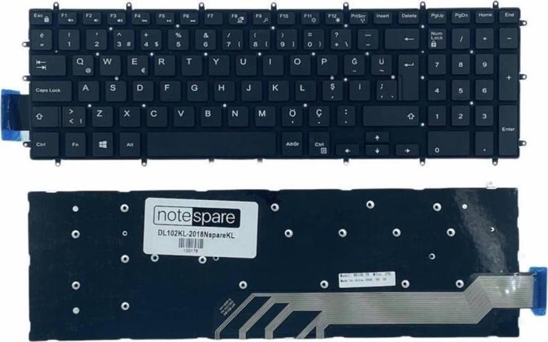 Dell Inspiron 15 5567-G20W81C, 15 5567-G50W81C Uyumlu Notebook Klavye Siyah TR